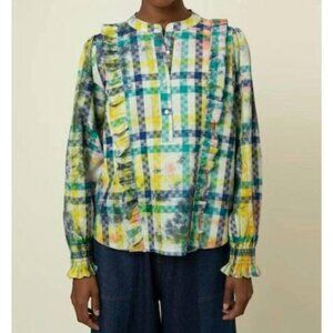 FRNCH Multicolor Plaid Blouse